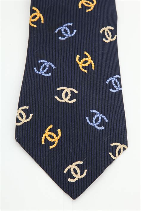 coco chanel tie set|the real real chanel ties.